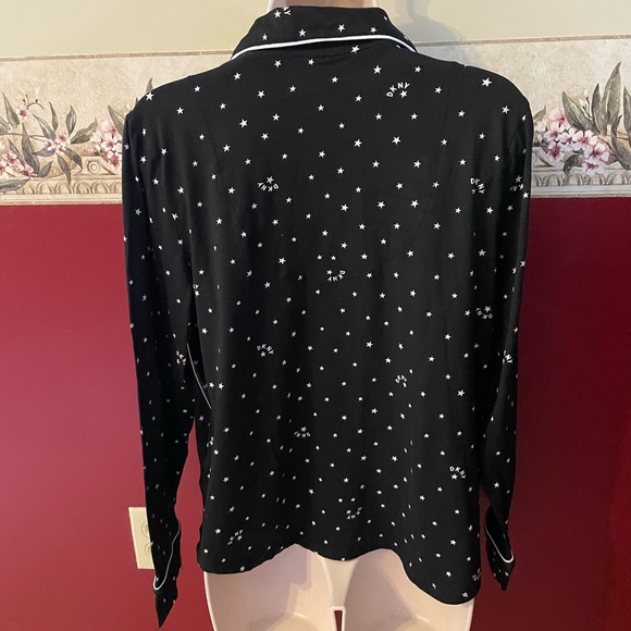DKNY Black Starry Night Pajama Top - Picture 3 of 4